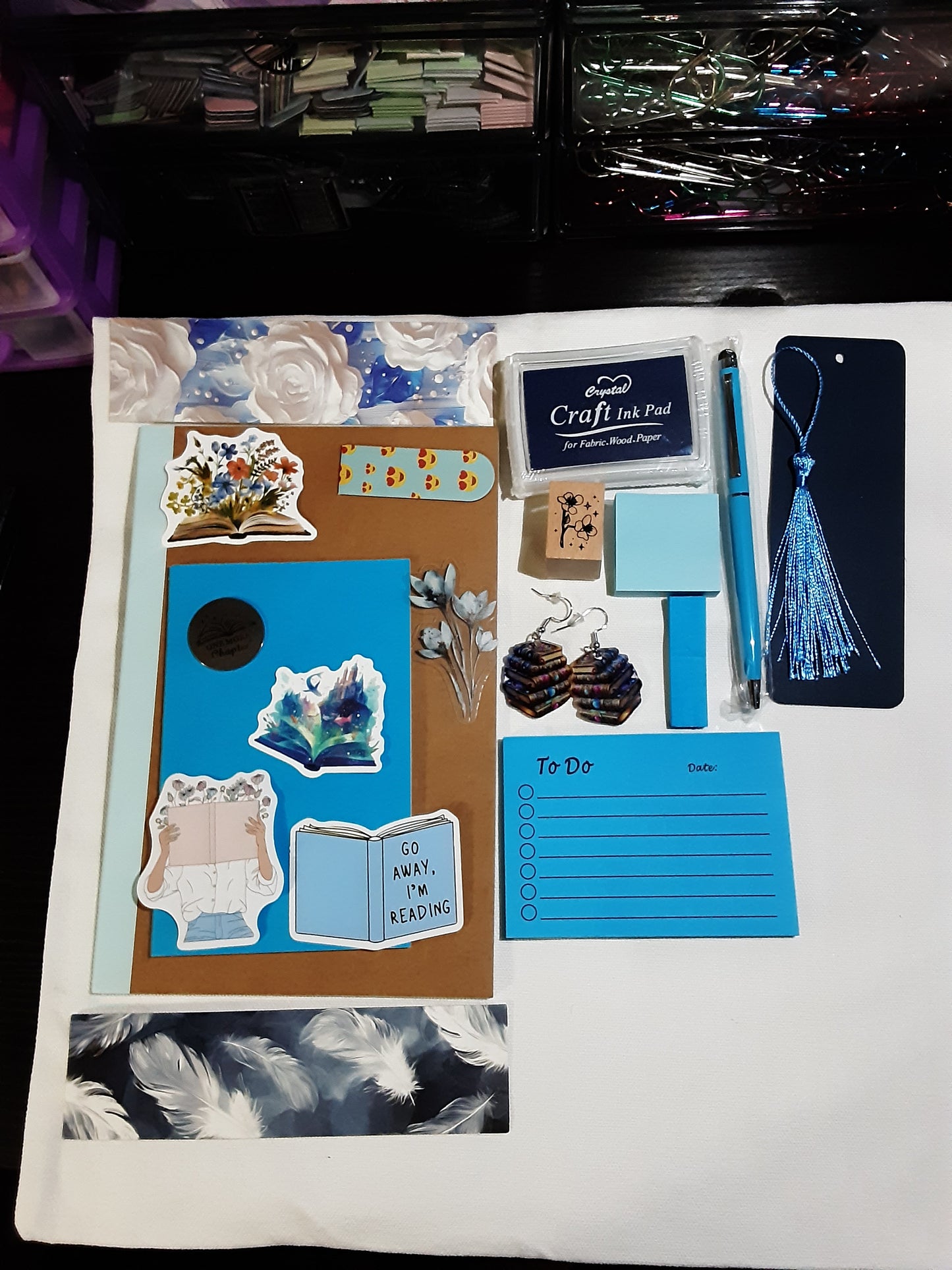 Blue 15 item bookish mystery bundle