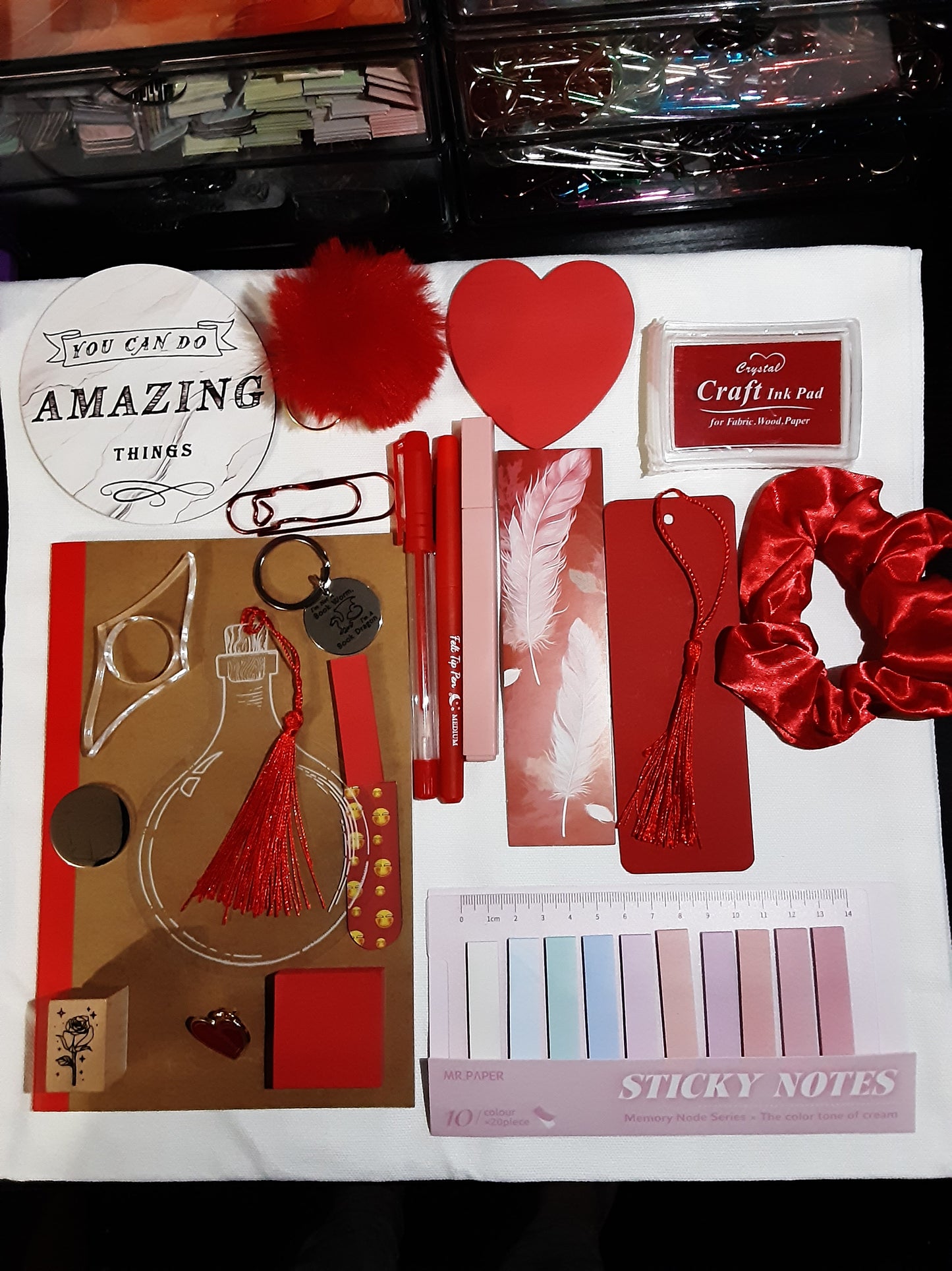 Red 25 item bookish mystery bundle