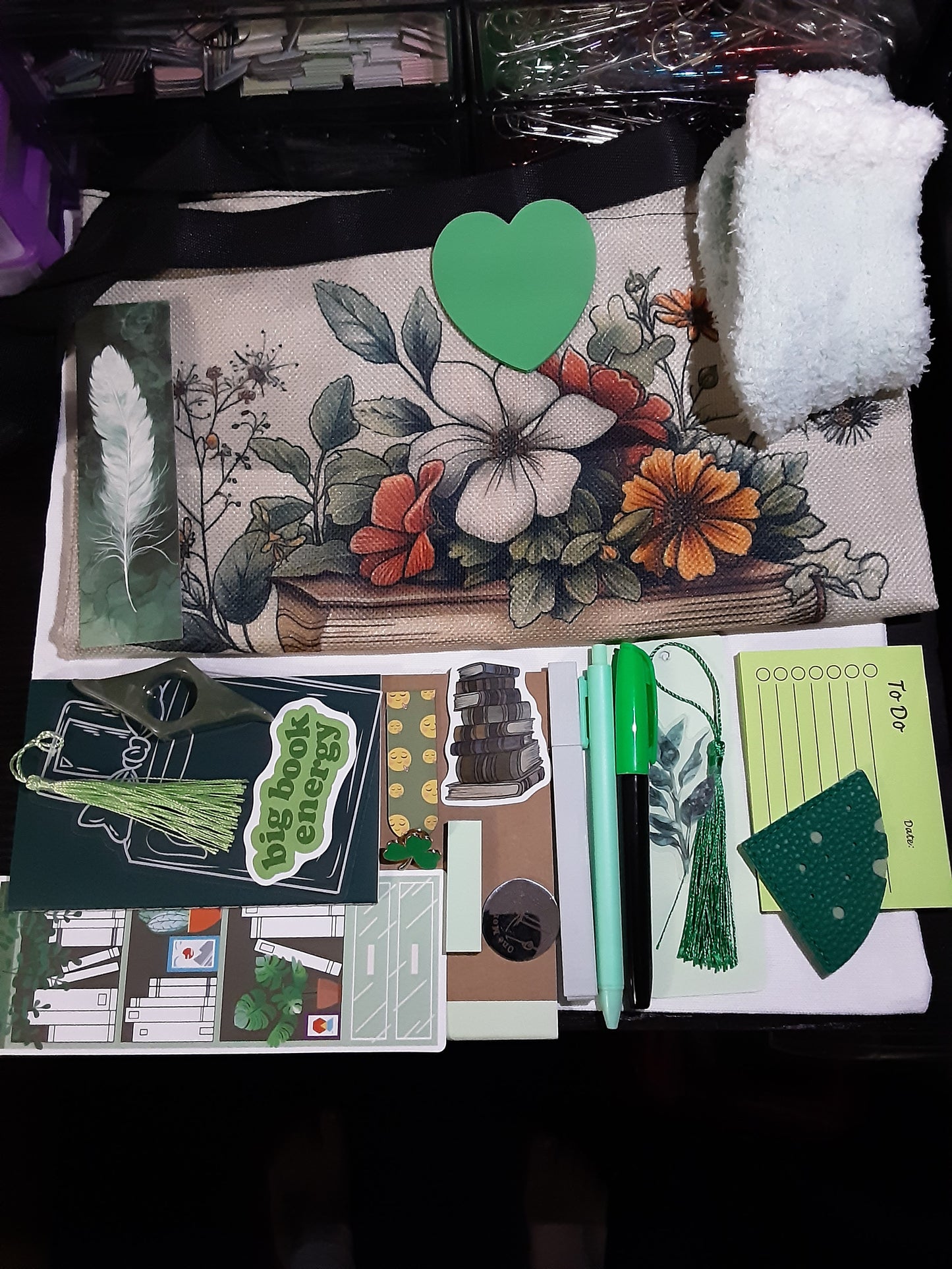 Green 20 item bookish mystery bundle