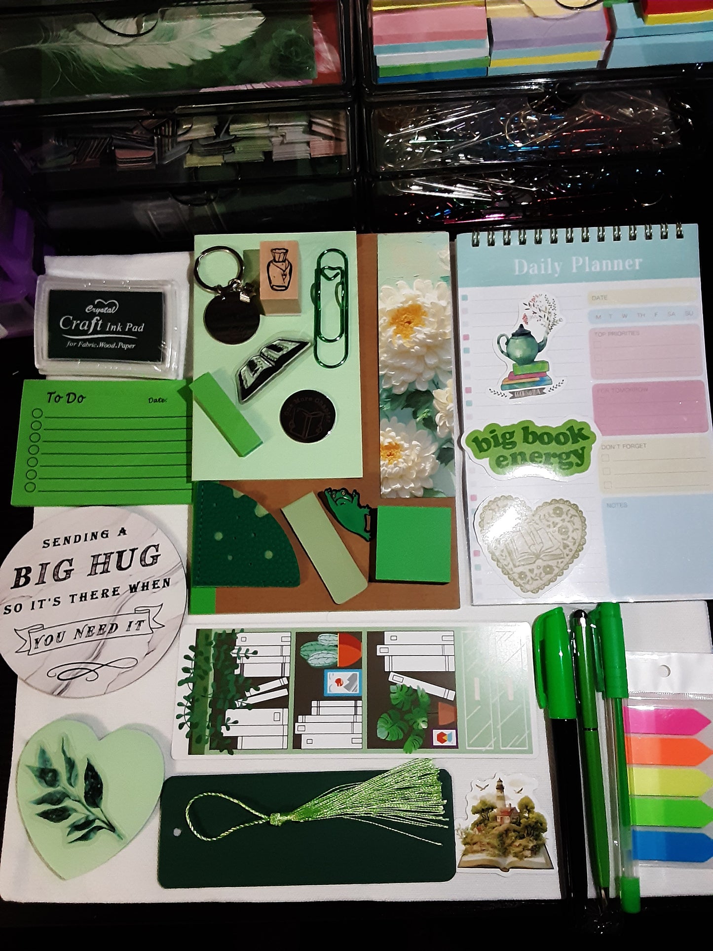 Green 25 item bookish mystery bundle
