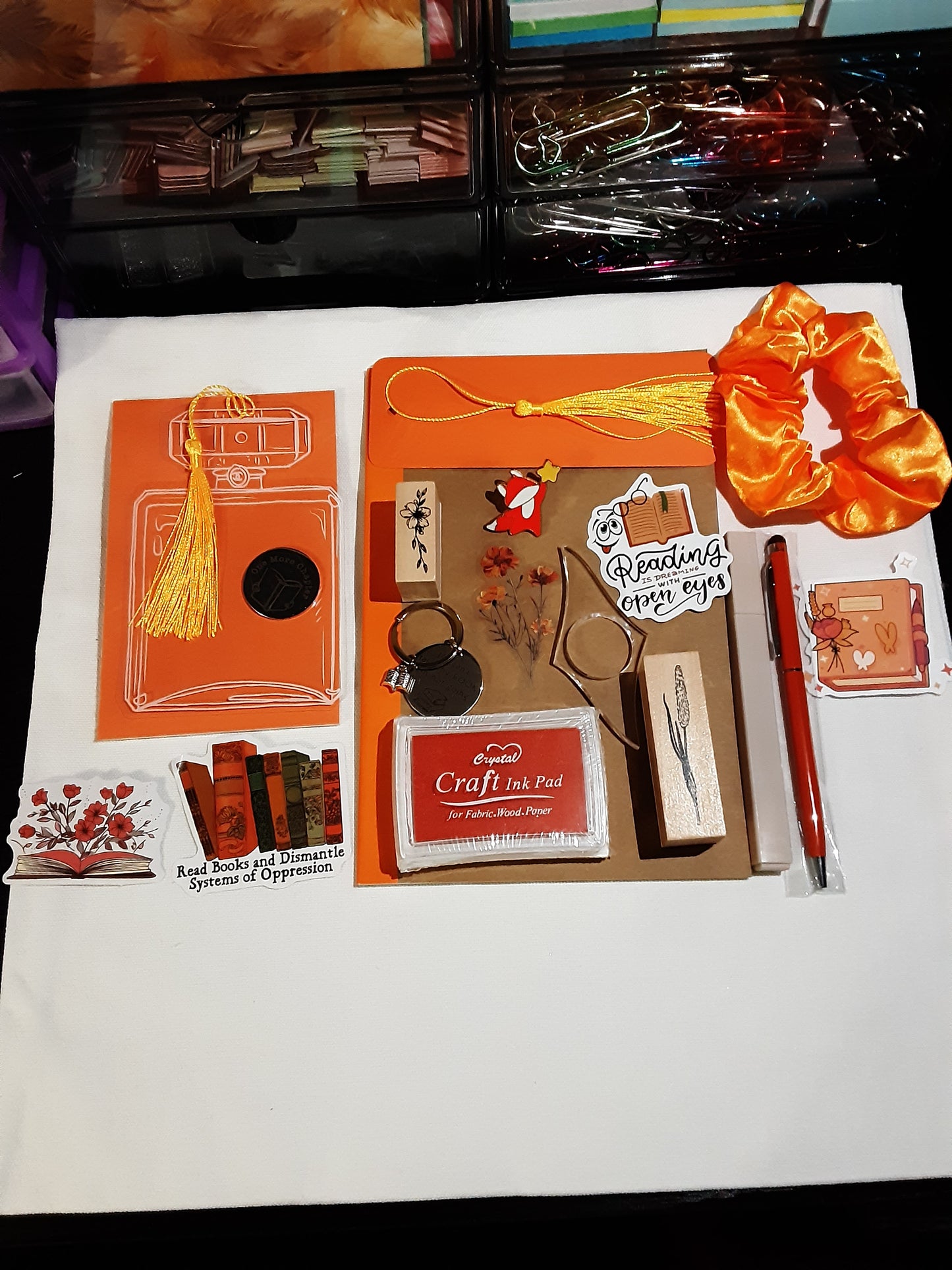Orange 15 item bookish mystery bundle